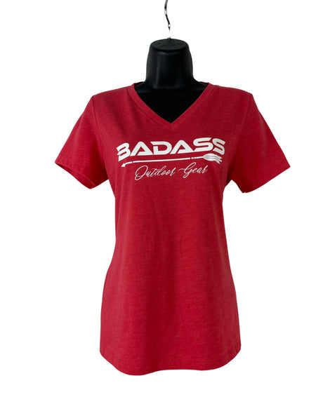 Badass Outdoor Gear Ladies Arrow Tee Red Color