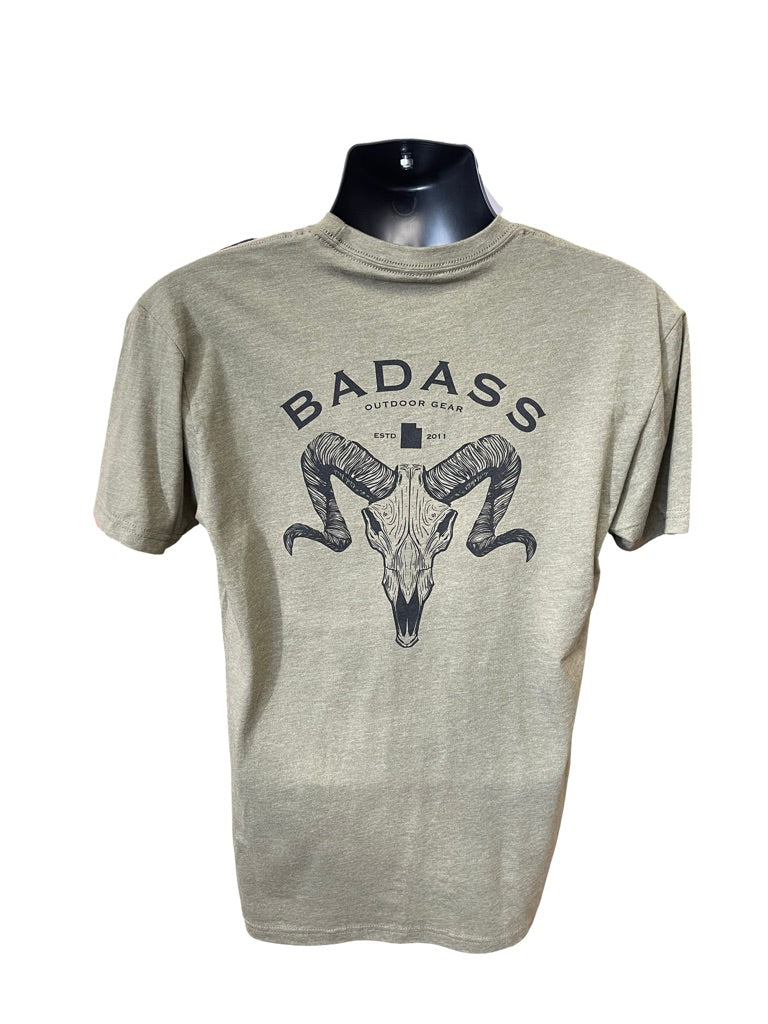 Badass Outdoor Gear Sheep Skull T-Shirt