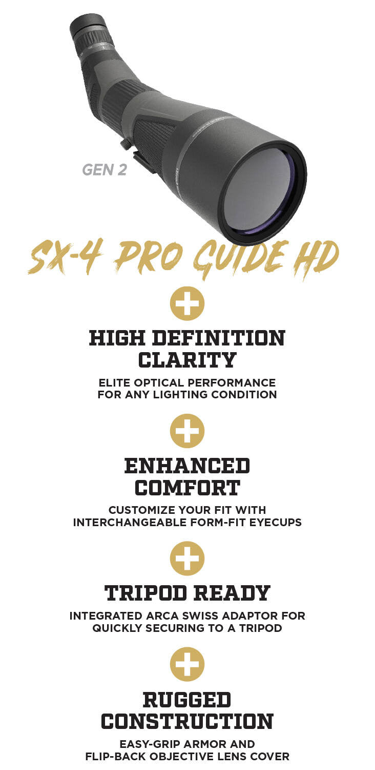 Leupold SX-4 Pro Guide HD Gen 2 20-60x85 Angled