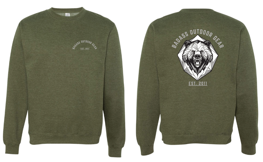 Badass Outdoor Gear Bear Attack Crewneck