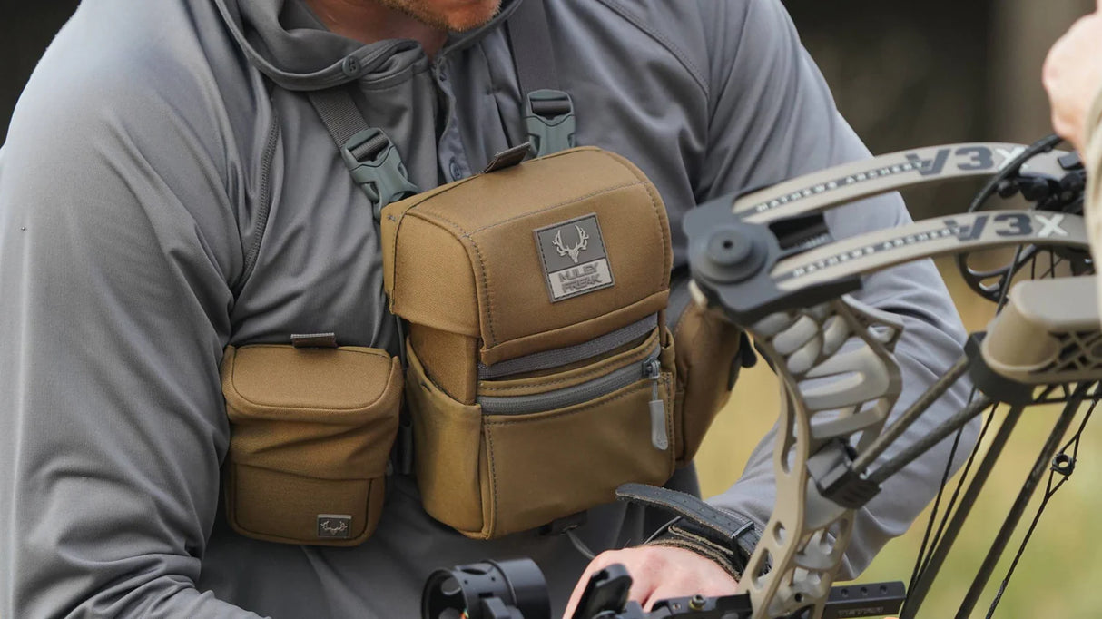 Muley Freak Game Changer Bino Harness - Coyote Brown Side