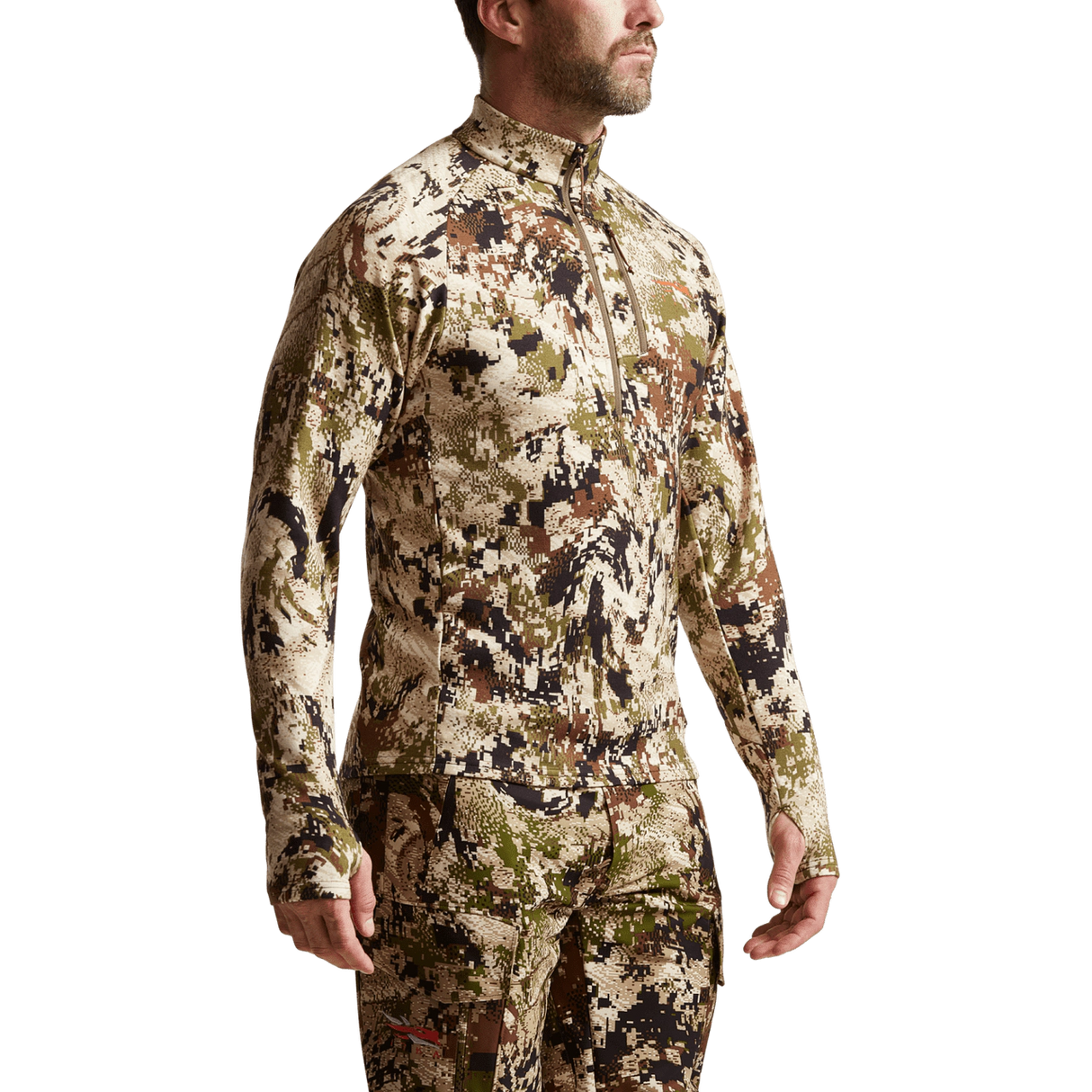 Sitka Core Merino 330 Half-Zip - Optifade Subalpine Side View