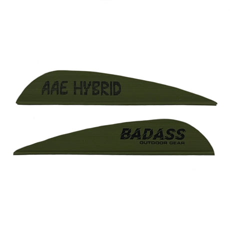 AAE Hybrid 26 Badass OG Fletchings - Dark Green Vanes