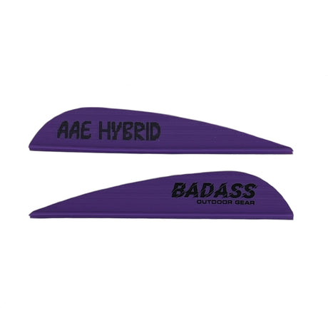 AAE Hybrid 26 Badass OG Fletchings - Purple Vanes