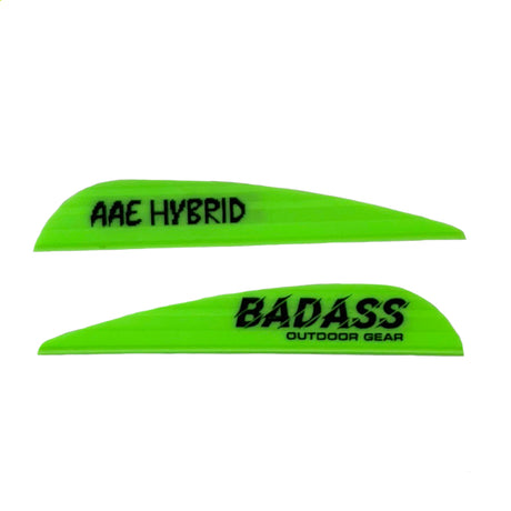 AAE Hybrid 23 Badass OG Fletchings - Green Vanes