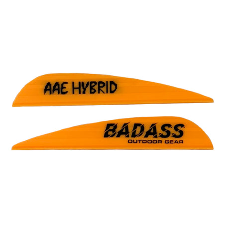 AAE Hybrid 23 Badass OG Fletchings - Sunset Vanes
