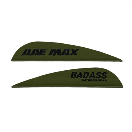 AAE Max Stealth Custom Fletchings - AAE Max Stealth / Dark Green Color