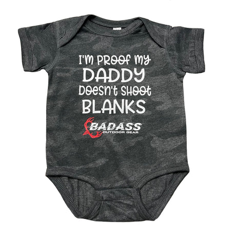 Badass Outdoor Gear Blanks Onesie Black/Camo Color