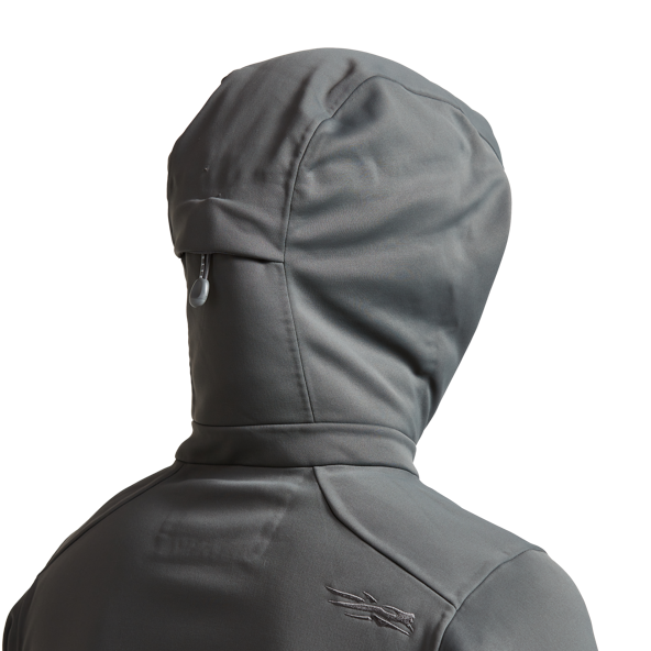 Sitka Women's Jetstream Jacket Lead Hood Back View