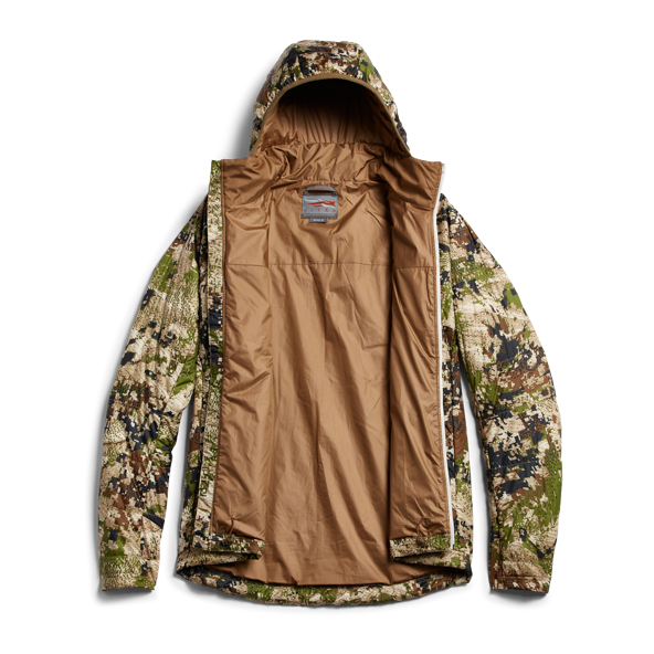 Sitka Kelvin Aerolite Jacket Optifade Subalpine Unzippered Front View