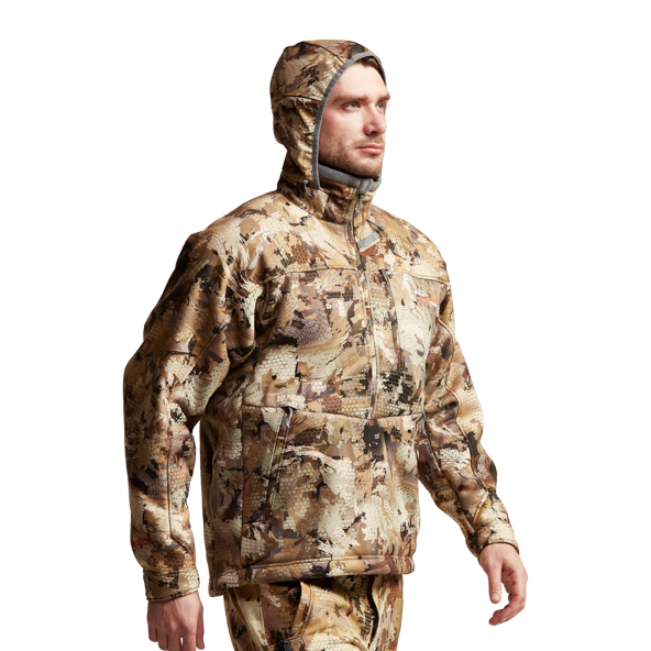 Sitka Dakota Hoody Side View Hood Up