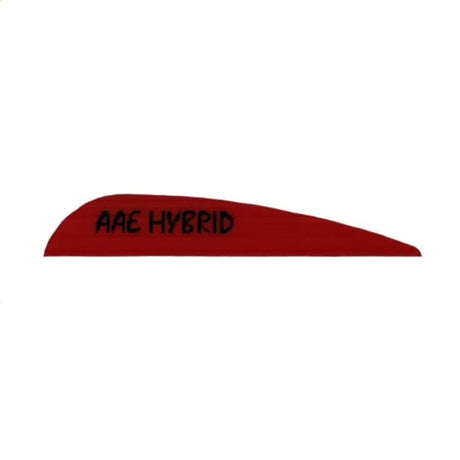 AAE Hybrid 23 Badass OG Fletchings - Red No Logo Vanes