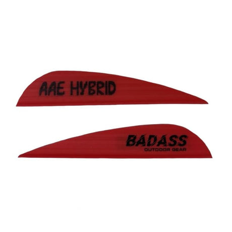 AAE Hybrid 26 Badass OG Fletchings - Red Vanes