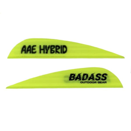 AAE Hybrid 26 Badass OG Fletchings - Yellow Vanes