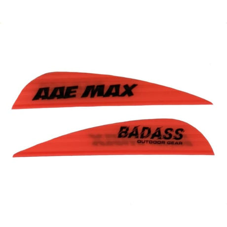 AAE Max Stealth Custom Fletchings - AAE Max Stealth / Flo Red Color