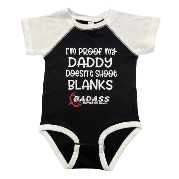 Badass Outdoor Gear Blanks Onesie Black/White Color