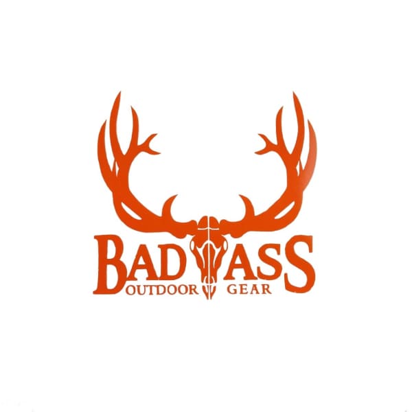 Badass Outdoor Gear window decal - Flo Orange