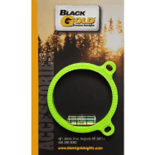 Black Gold Sight Ring W/Level - Flo Green / 1 3/4 - ARCHERY
