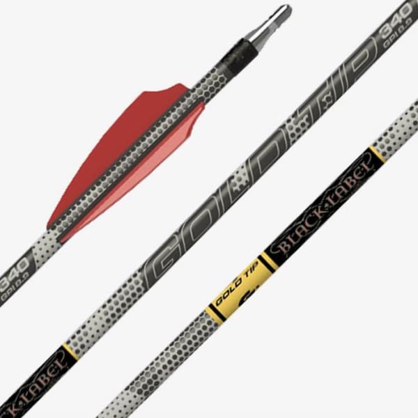 Gold Tip Black Label - 300 / Fletched (Colors may vary) / 1