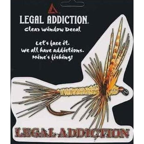 Legal Addiction Fly Fishing Window Decal