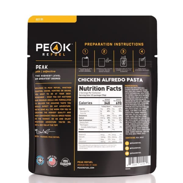 Peak Refuel Chicken Alfredo Pasta