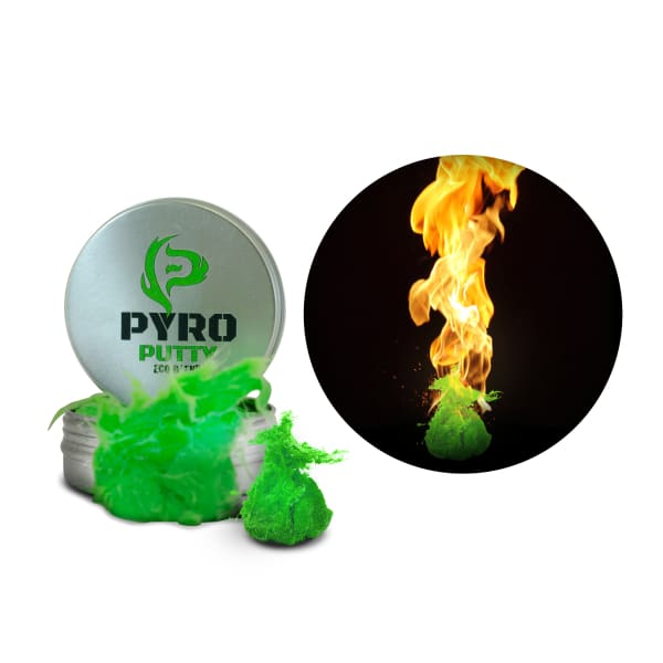 Pyro Putty 2 oz Can Waterproof Fire Starter - Eco Green -