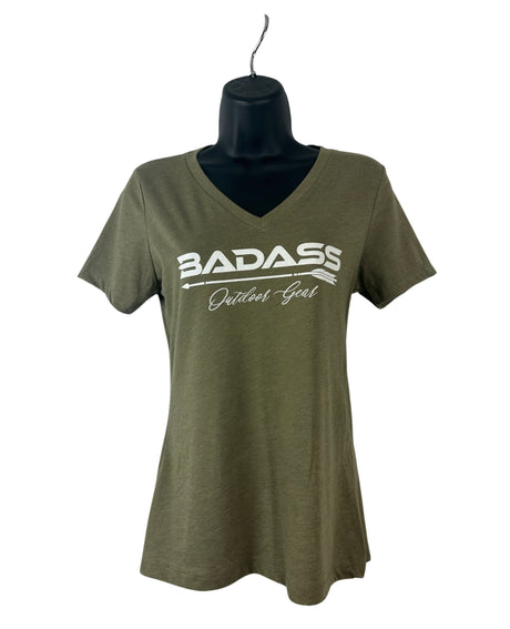 Badass Outdoor Gear Ladies Arrow Tee Green Color