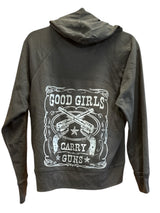 Women's Good Girls Carry Guns Glitter Hoodie