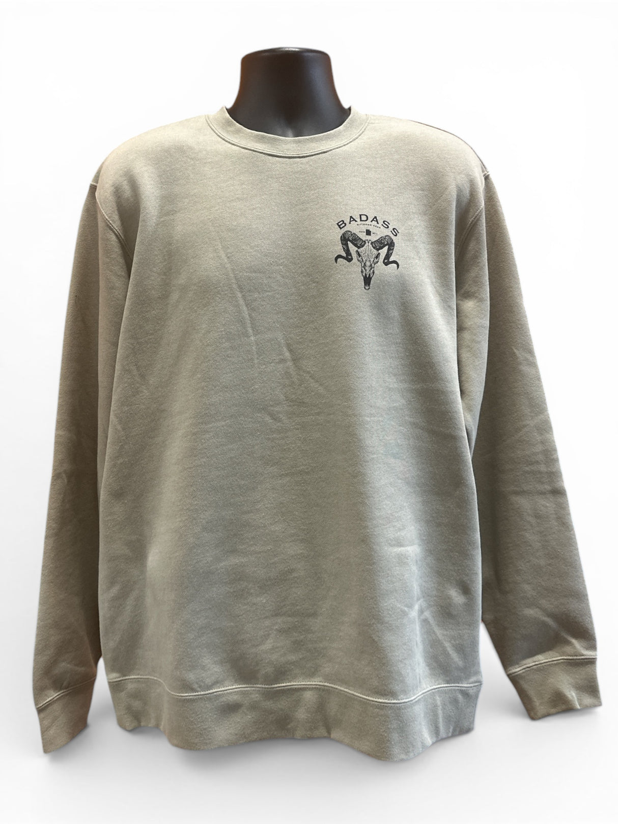 Badass OG Sheep Skull Crewneck