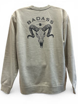 Badass OG Sheep Skull Crewneck