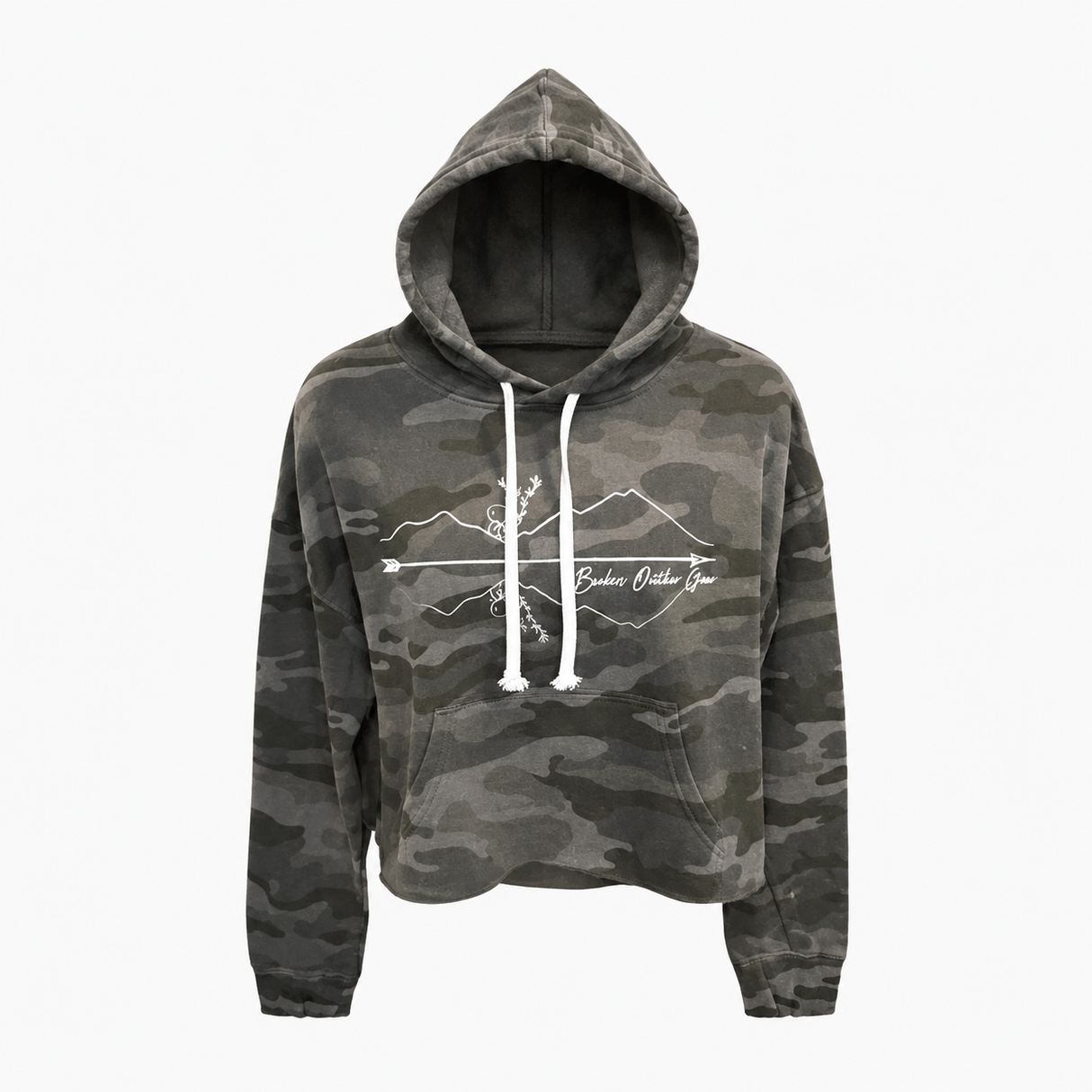 Badass Outdoor Gear Reflection Ladies Cropped Hoodie
