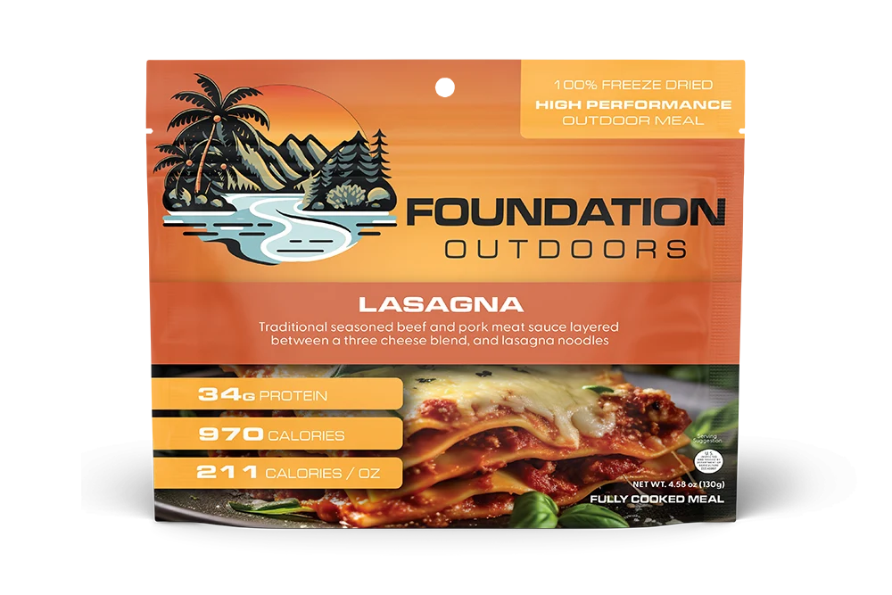 Foundation Outdoors Lasagna Meal
