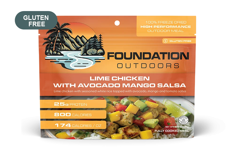 Foundation Outdoors Lime Chicken with Avocado Mango Salsa