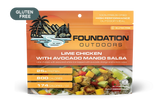 Foundation Outdoors Lime Chicken with Avocado Mango Salsa