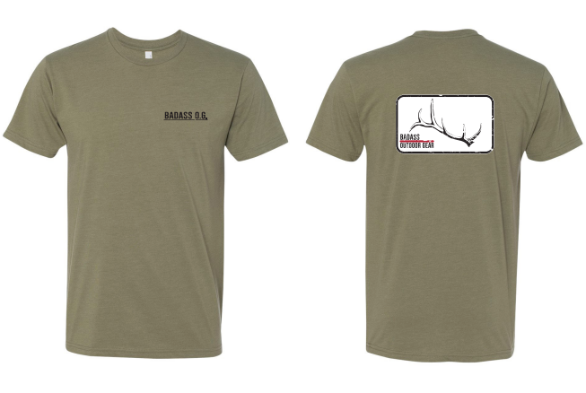 Badass Outdoor Gear Distressed Antler T-Shirt