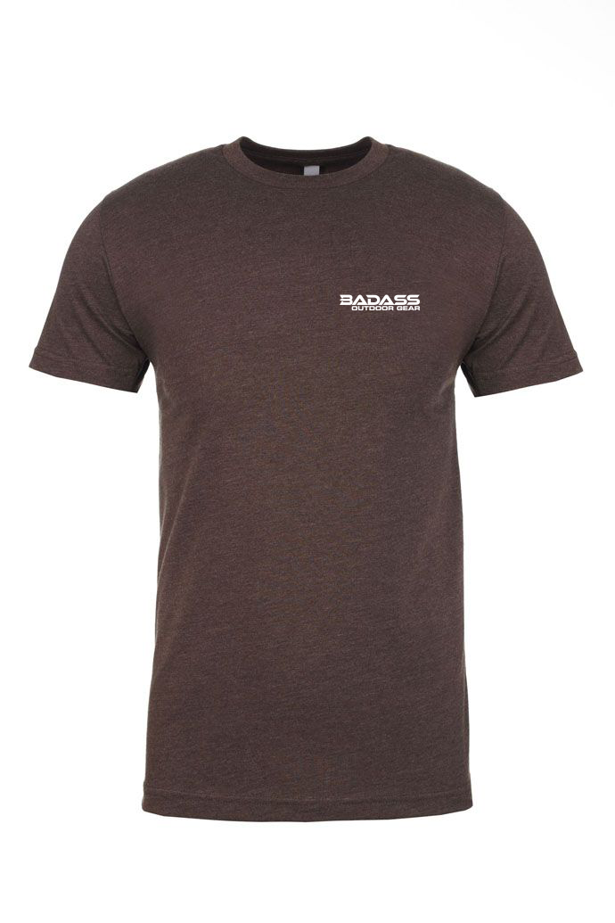 Badass Outdoor Gear Bowhunter T-Shirt - Espresso Color - Front Design