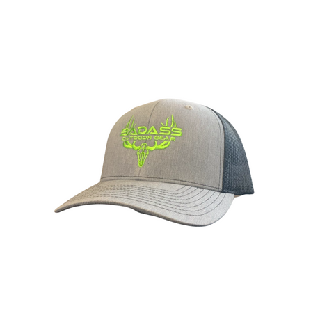 Badass Outdoor Gear Through the Antler Trucker Hats Green Color