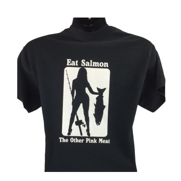 Badass Outdoor Gear Eat Salmon the other Pink Meat Funny 