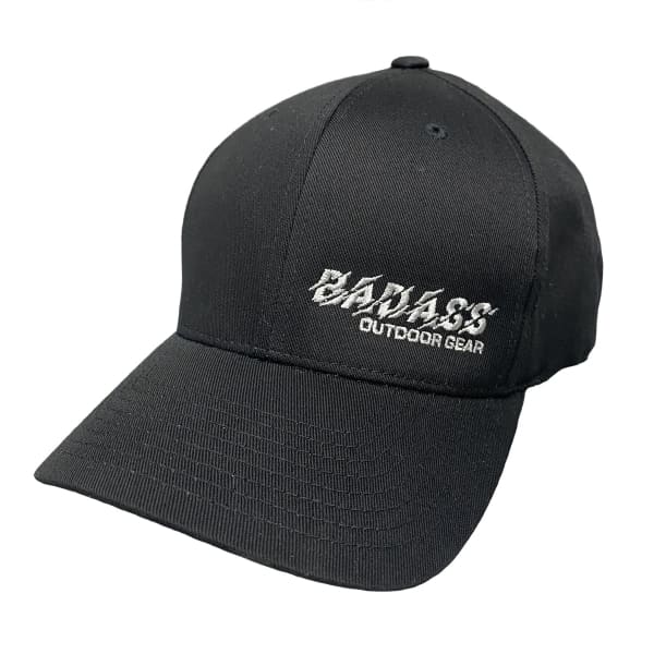 Badass Outdoor Gear Side Panel Logo Flex Fit Hat - Silver / 