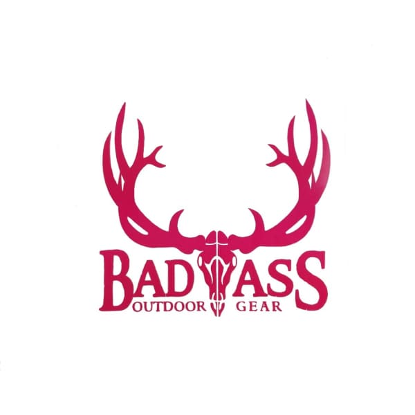 Badass Outdoor Gear window decal - Pink