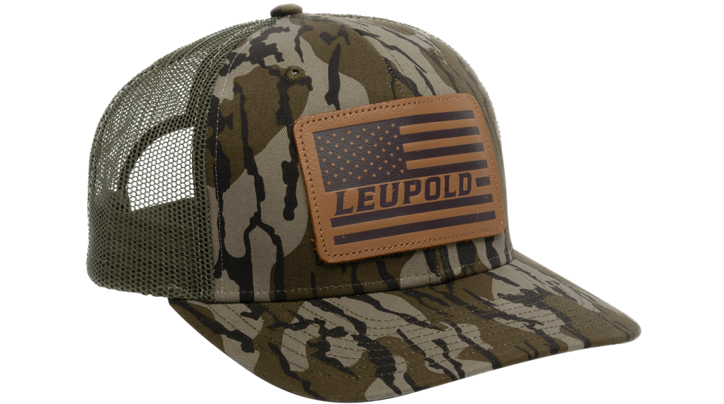 Leupold Leather Flag Trucker Hat