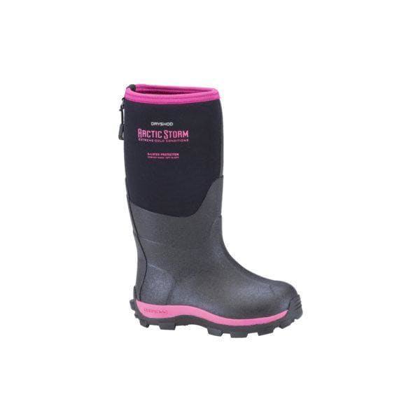 DryShod Arctic Storm Kid’s Winter Boots - Black Pink / 10 - 