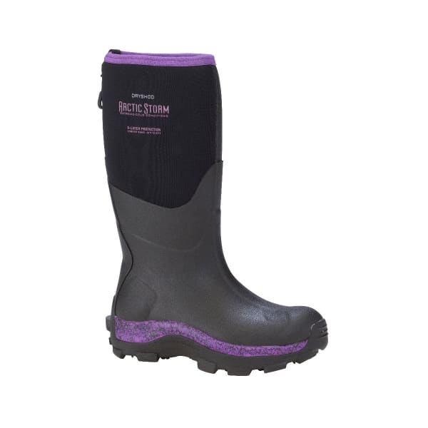 DryShod Women’s Arctic Storm Hi winter boots - Black Purple 